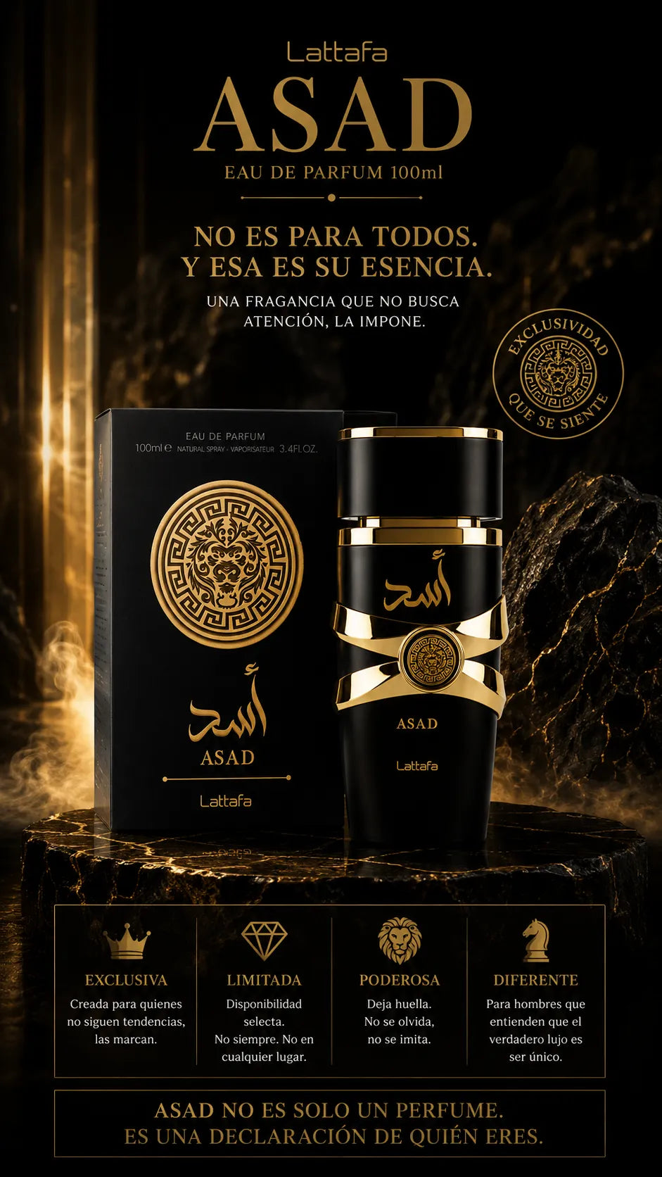 Perfume Lattafa Asad Eau de Parfum 100ml Original