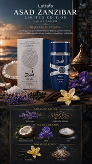 Perfume Lattafa Asad Zanzibar Limited Edition Eau de Parfum 100ml Original