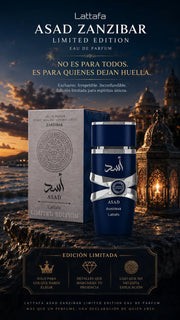 Perfume Lattafa Asad Zanzibar Limited Edition Eau de Parfum 100ml Original