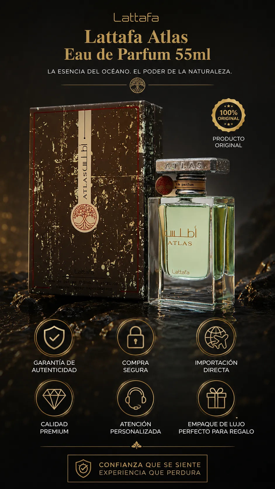 Perfume Lattafa Atlas Eau de Parfum 55ml Original