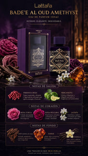 Perfume Lattafa Bade'e Al Oud Amethyst Eau de Parfum 100ml Original