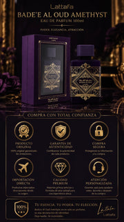 Perfume Lattafa Bade'e Al Oud Amethyst Eau de Parfum 100ml Original