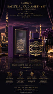 Perfume Lattafa Bade'e Al Oud Amethyst Eau de Parfum 100ml Original