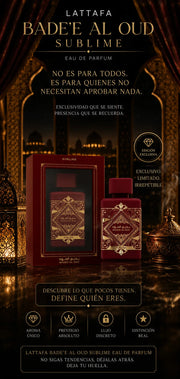 Perfume Lattafa Bade'e Al Oud Sublime Eau de Parfum 100ml Original