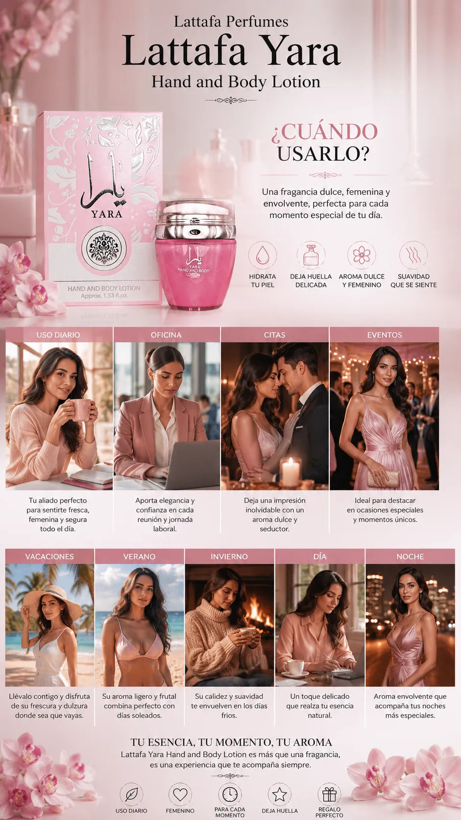 Crema Lattafa Yara Hand and Body Lotion 45g Original