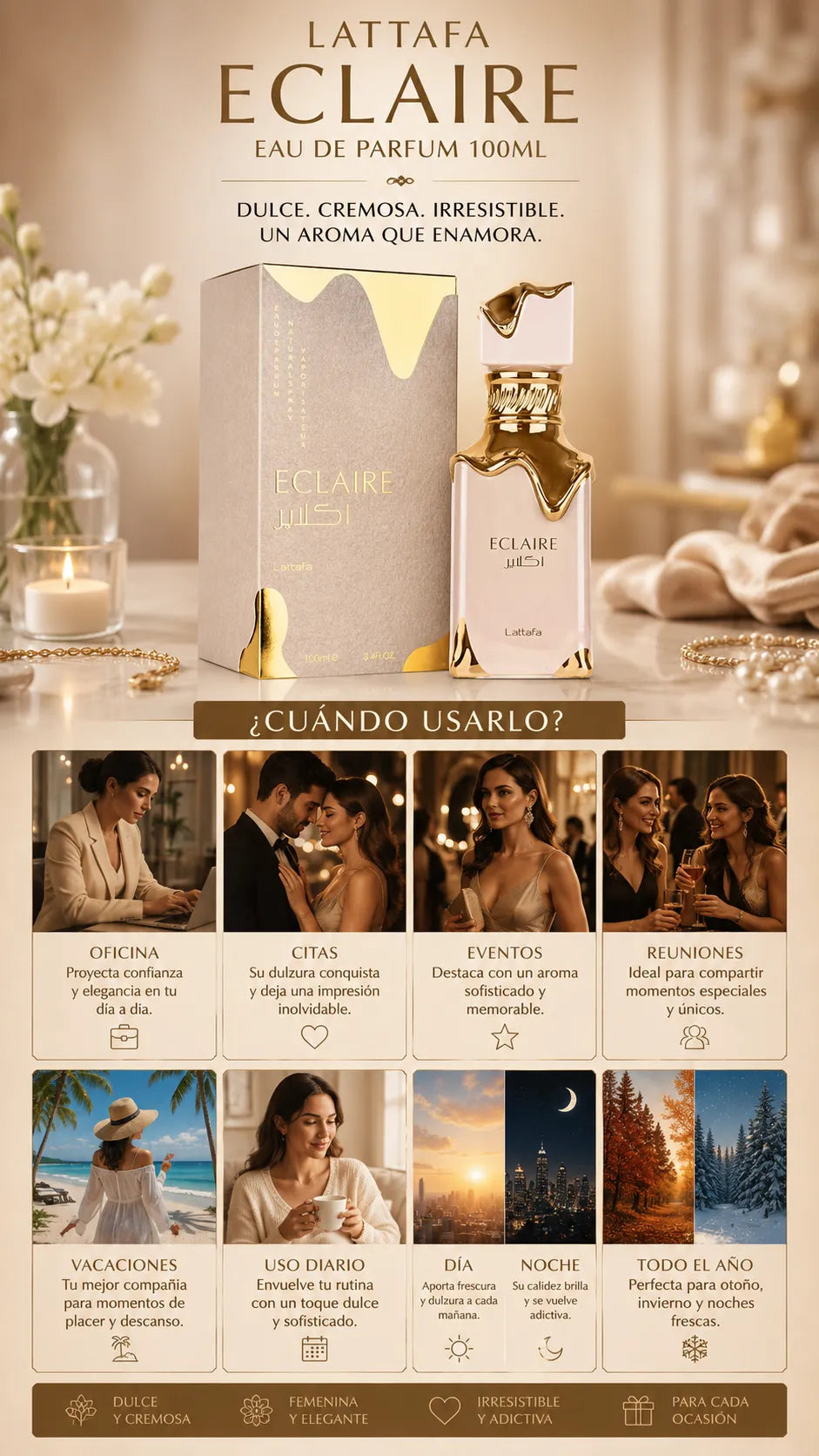 Perfume Lattafa Eclaire Eau de Parfum 100ml Original