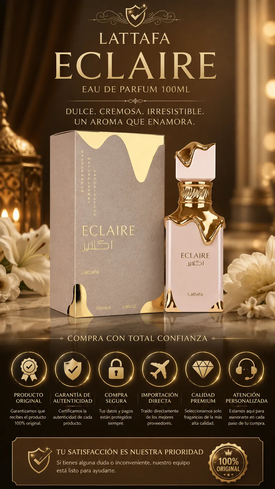 Perfume Lattafa Eclaire Eau de Parfum 100ml Original