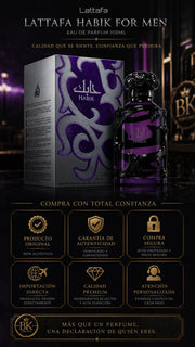 Perfume Lattafa Habik For Men Eau de Parfum 100ml Original
