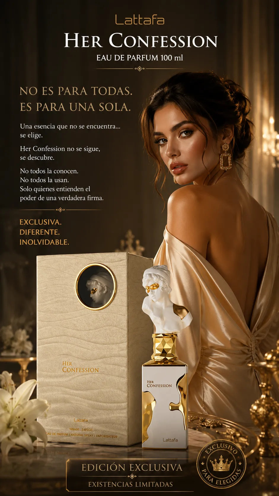Perfume Lattafa Her Confession Eau de Parfum 100ml Original