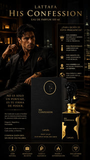 Perfume Lattafa His Confession Eau de Parfum 100ml Original