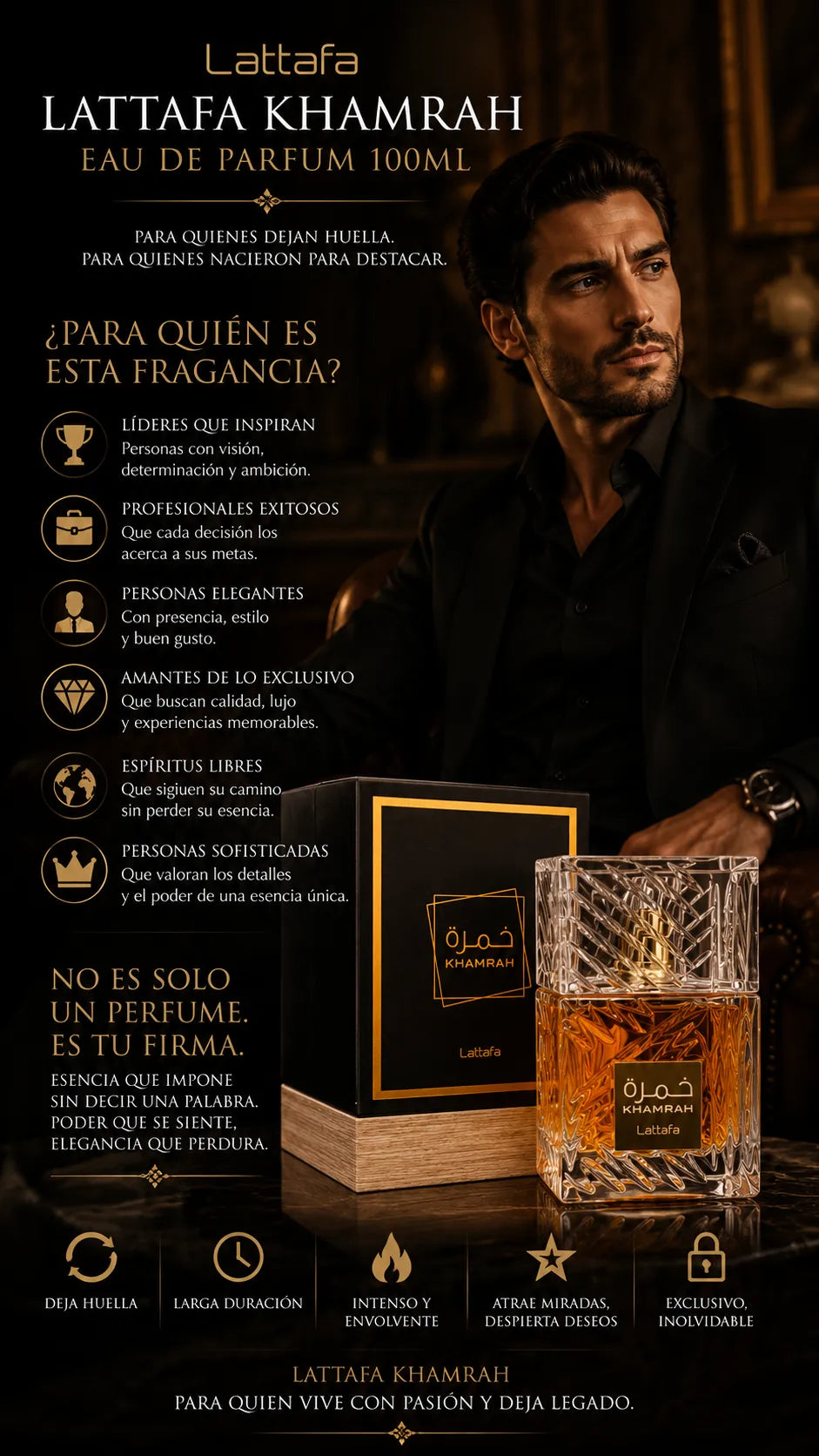 Perfume Lattafa Khamrah Eau de Parfum 100ml Original