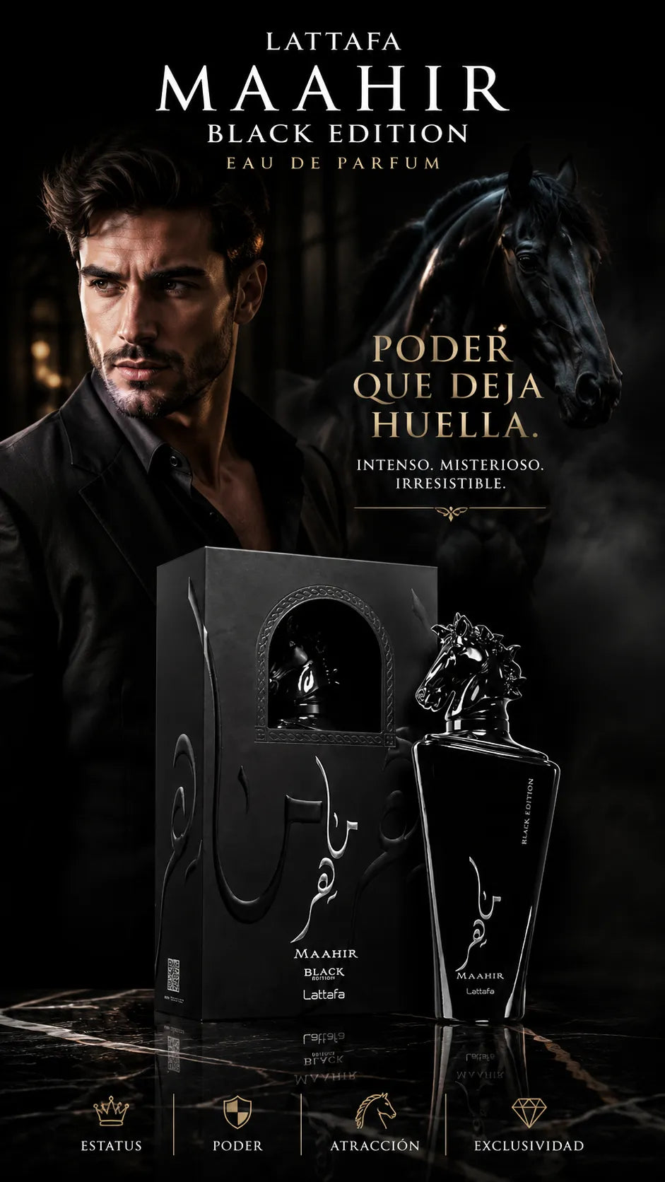 Perfume Lattafa Maahir Black Edition Eau de Parfum 100ml Original