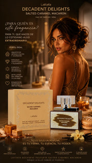 Perfume Lattafa Decadent Delights Salted Caramel Macaron Eau de Parfum 50ml Original