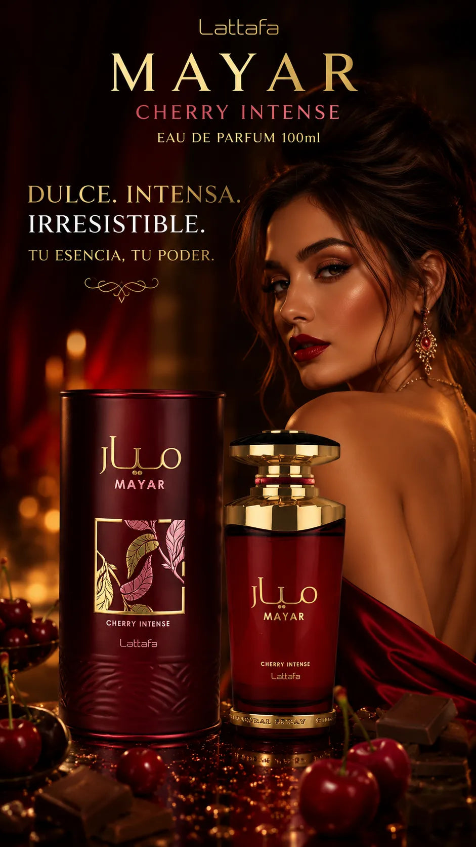 Perfume Lattafa Mayar Cherry Intense Eau de Parfum 100ml Original