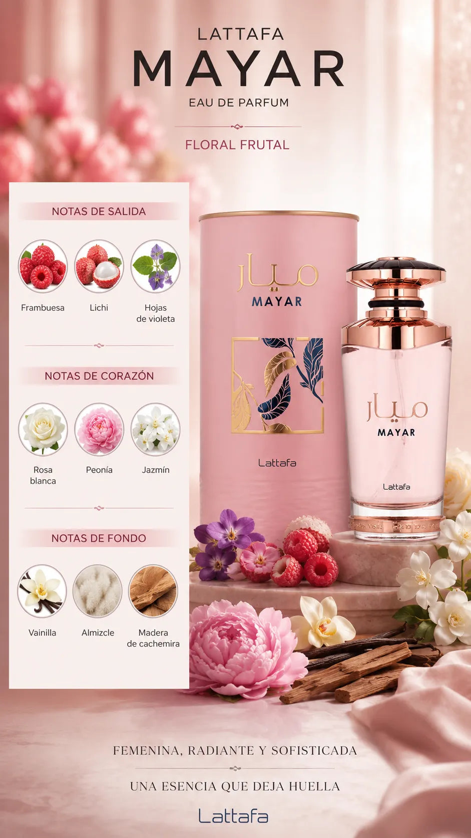 Perfume Lattafa Mayar Eau de Parfum 100ml Original