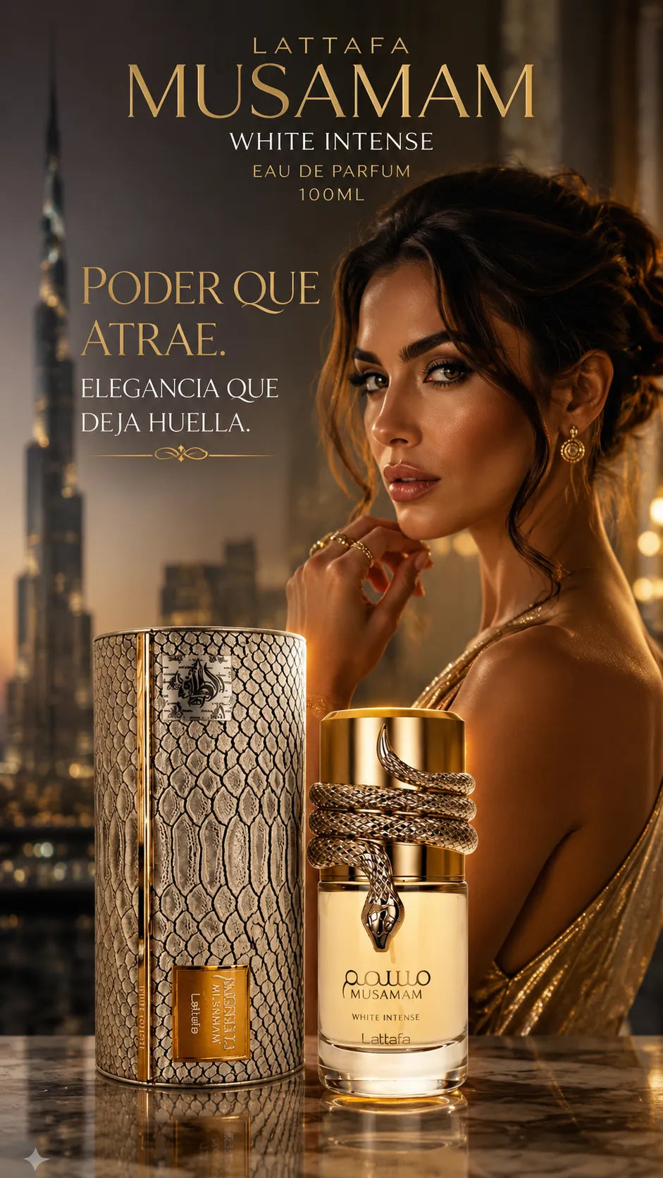 Perfume Lattafa Musamam White Intense Eau de Parfum 100ml Original