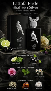 Perfume Lattafa Pride Shaheen Silver Eau de Parfum 100ml Original
