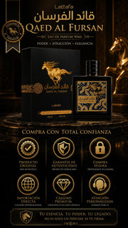 Perfume Lattafa Qaed Al Fursan Eau de Parfum 90ml Original