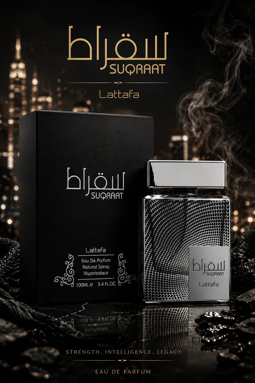 Perfume Lattafa Suqraat original 100ml hombre envío rápido Colombia