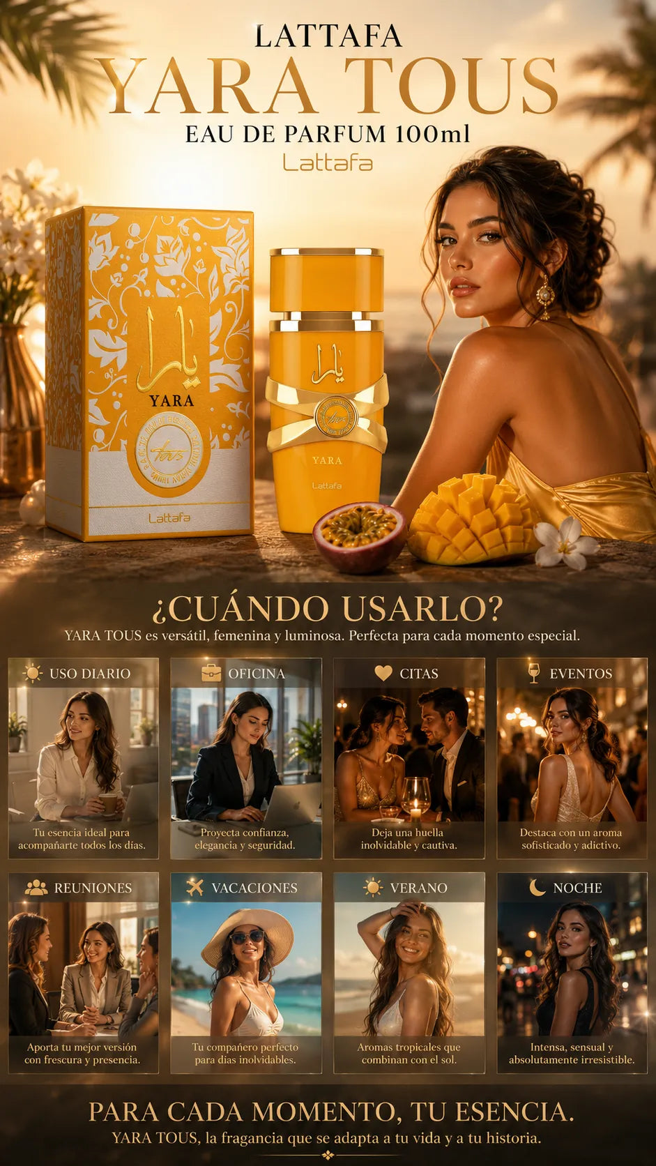 Perfume Lattafa Yara Tous Eau de Parfum 100ml Original