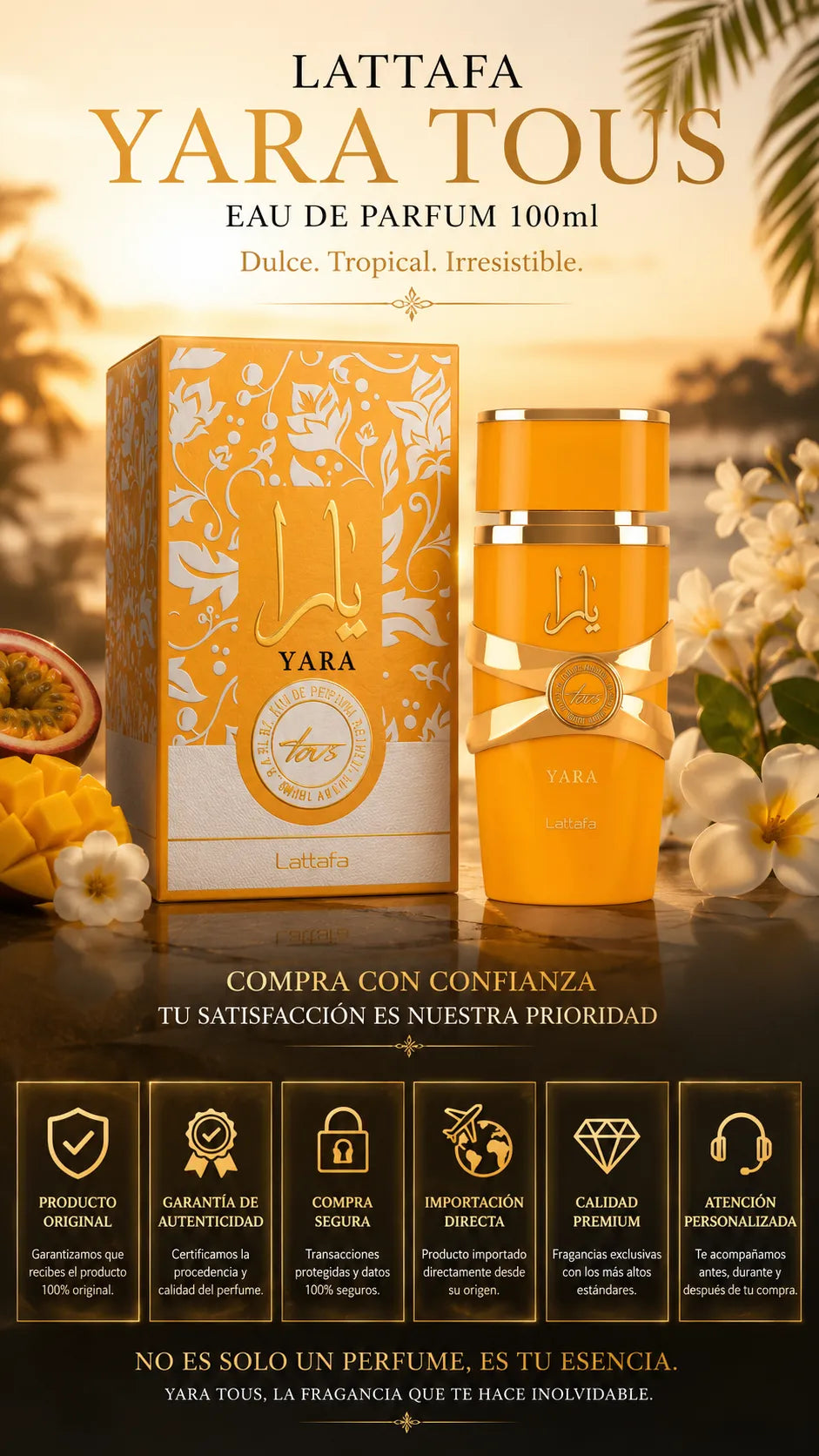 Perfume Lattafa Yara Tous Eau de Parfum 100ml Original