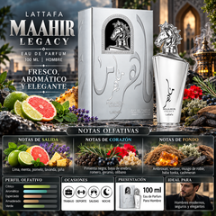 Lattafa Maahir Legacy Eau de Parfum 100ml Original - Elegancia Sofisticada