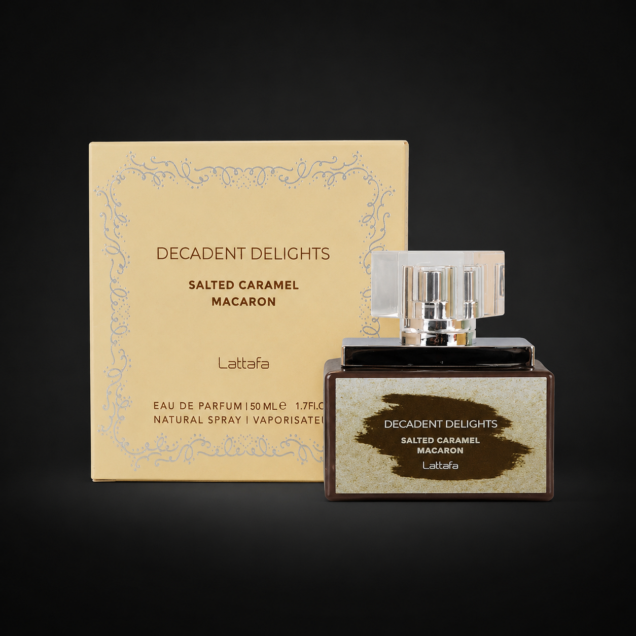 Perfume Lattafa Decadent Delights Salted Caramel Macaron Eau de Parfum 50ml Original
