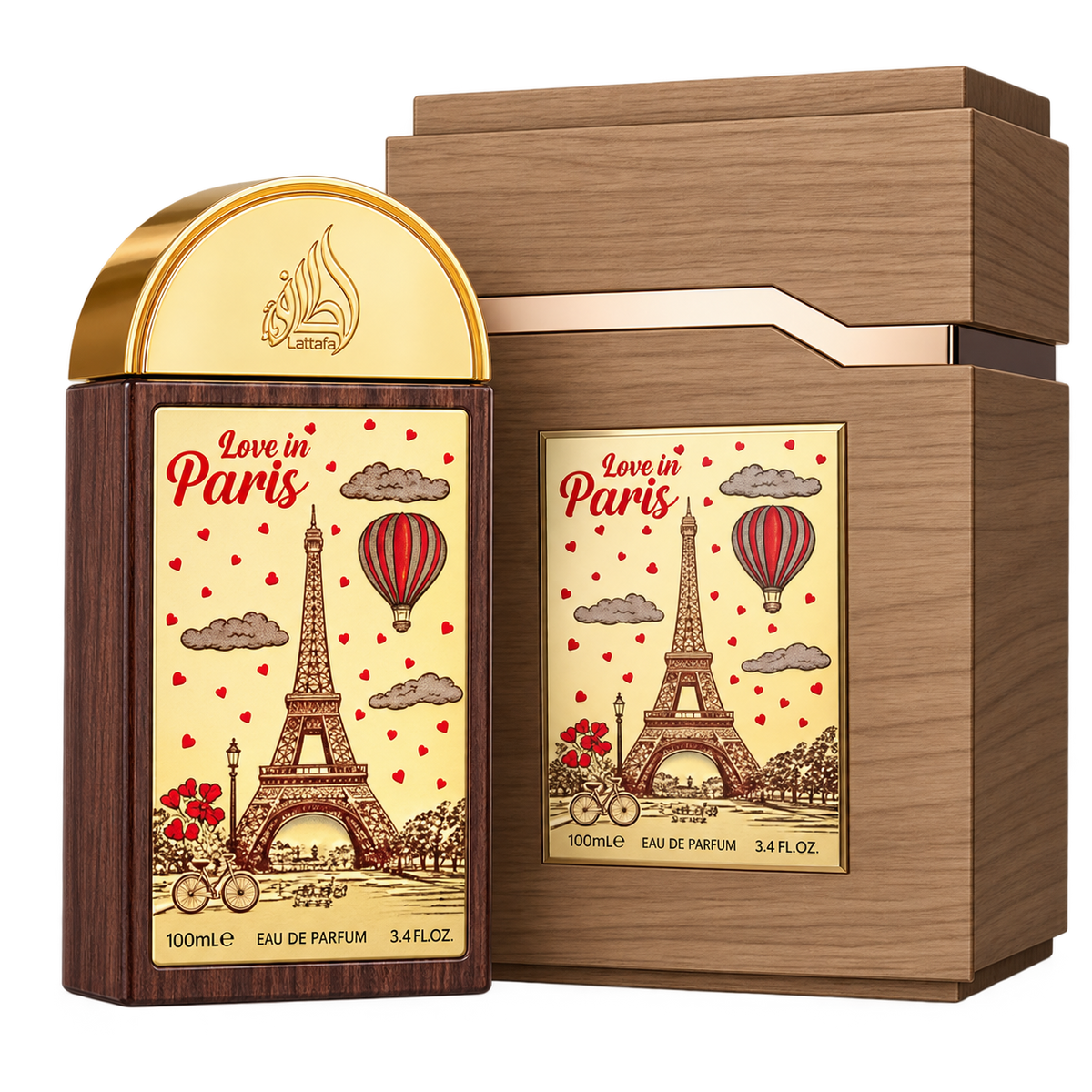 Lattafa Love in Paris Eau de Parfum 100ml Original - La esencia de un romance inolvidable — imagen 1