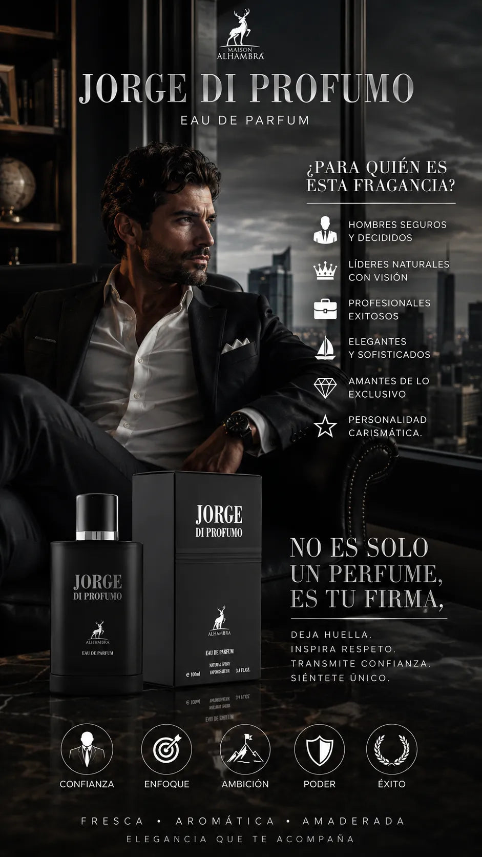 Perfume Maison Alhambra Jorge Di Profumo Eau de Parfum 100ml Original