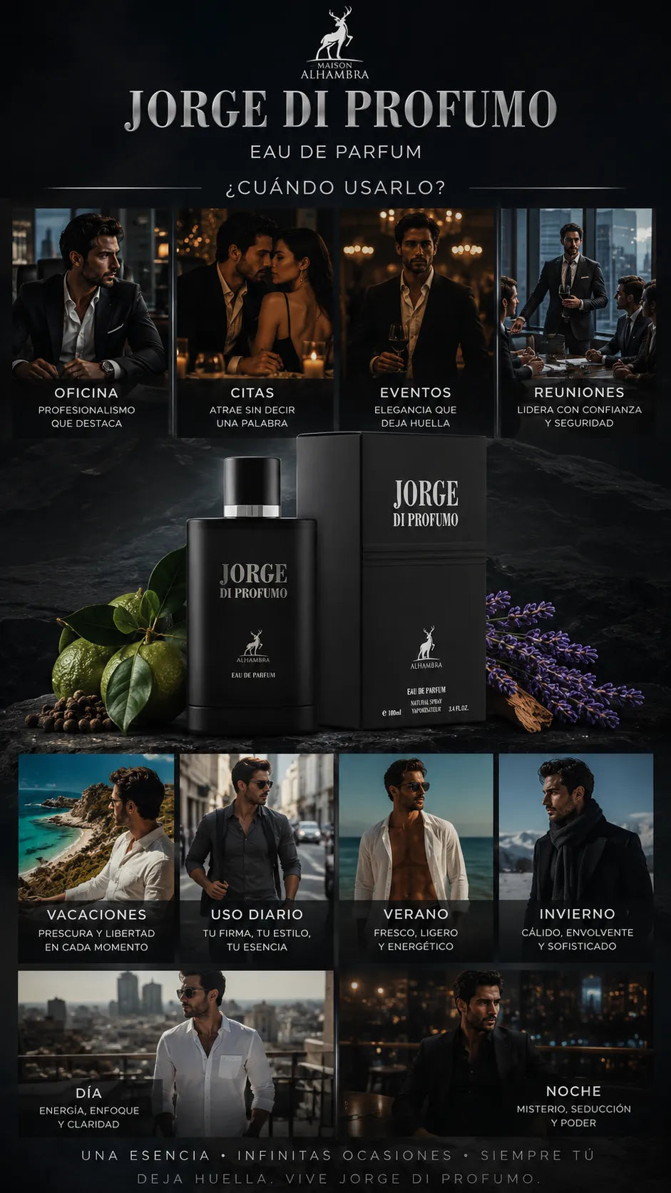 Perfume Maison Alhambra Jorge Di Profumo Eau de Parfum 100ml Original