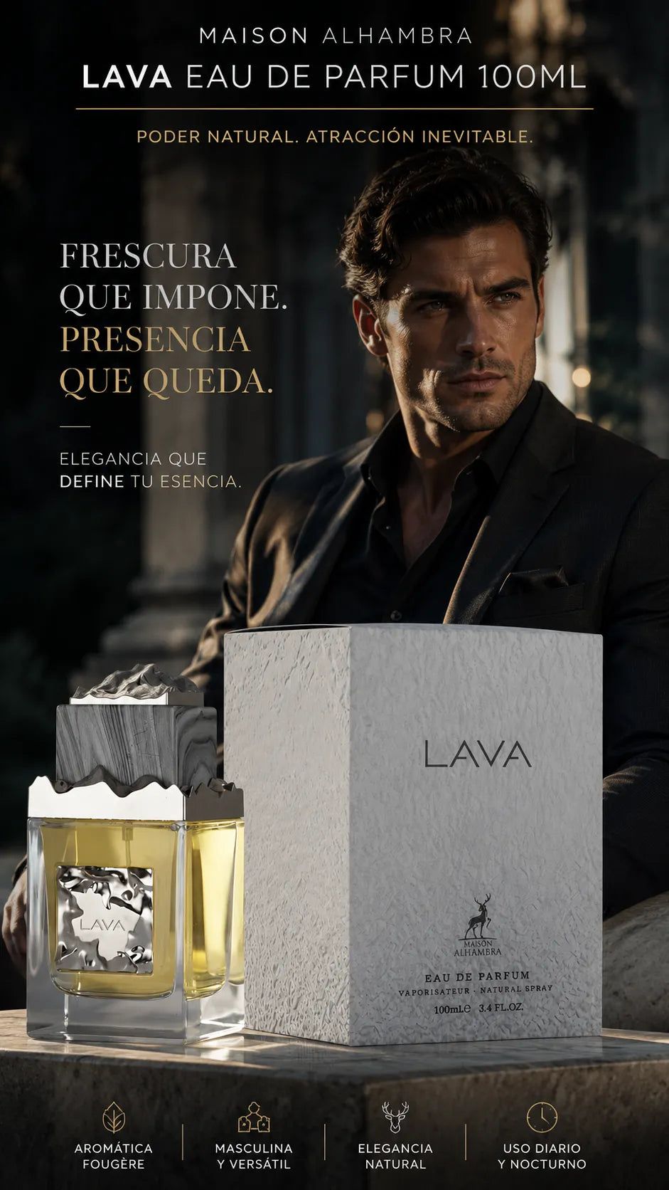 Perfume Maison Alhambra Lava Eau de Parfum 100ml Original