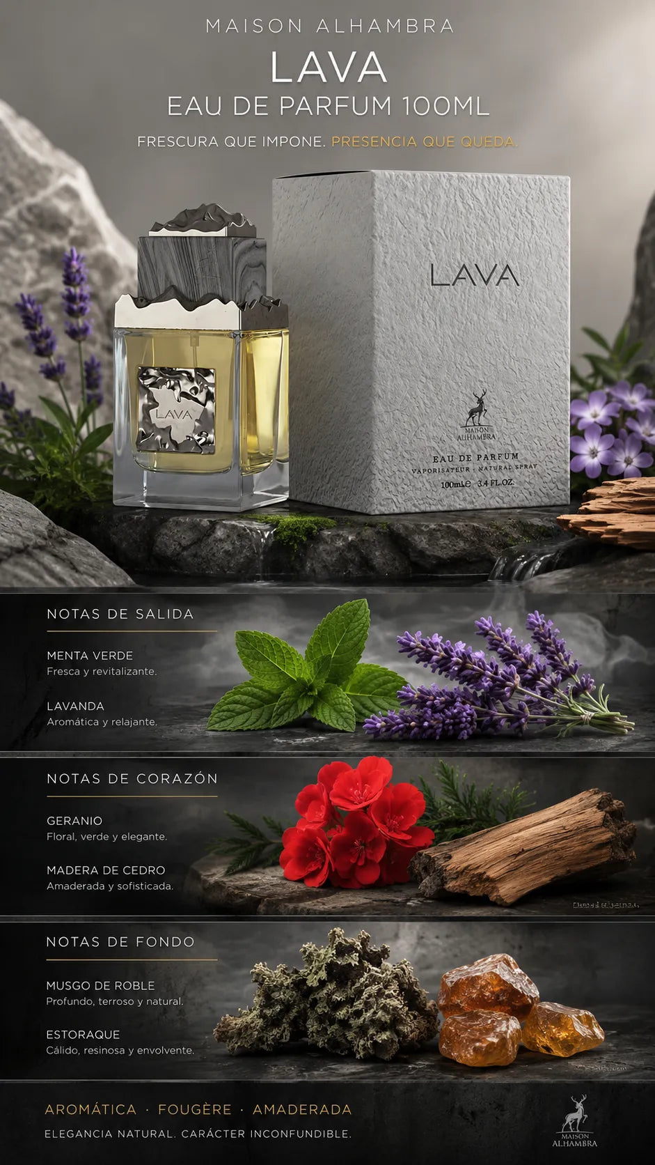 Perfume Maison Alhambra Lava Eau de Parfum 100ml Original
