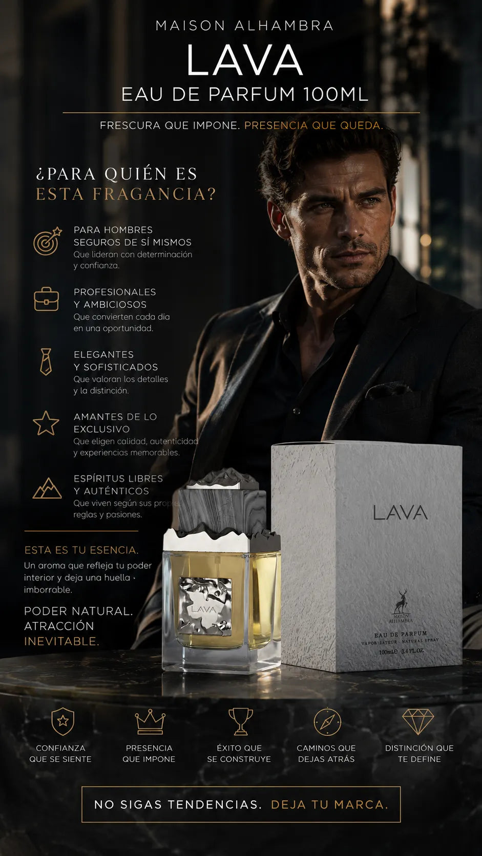 Perfume Maison Alhambra Lava Eau de Parfum 100ml Original
