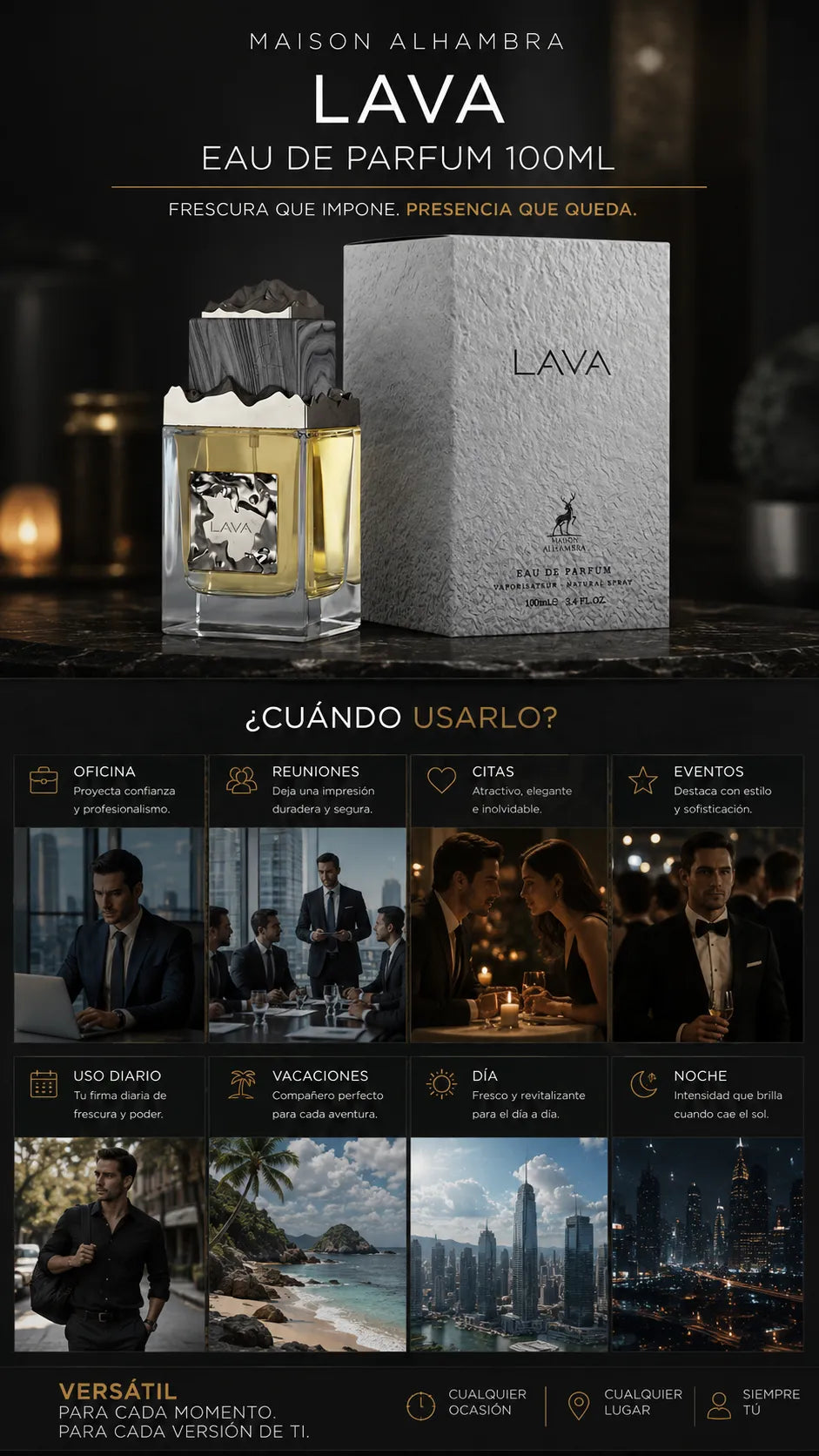 Perfume Maison Alhambra Lava Eau de Parfum 100ml Original