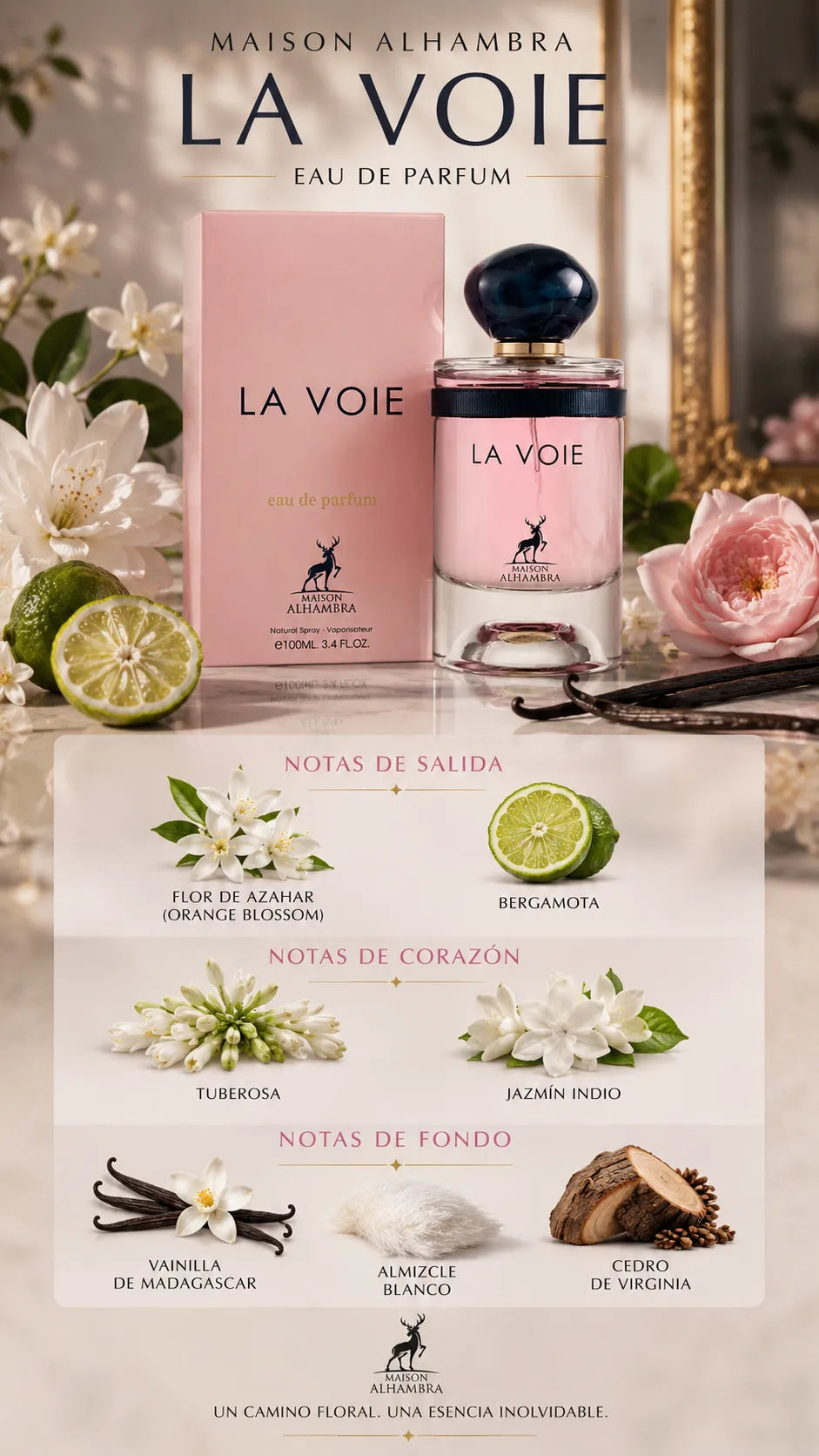 Perfume Maison Alhambra La Voie Eau de Parfum 100ml Original