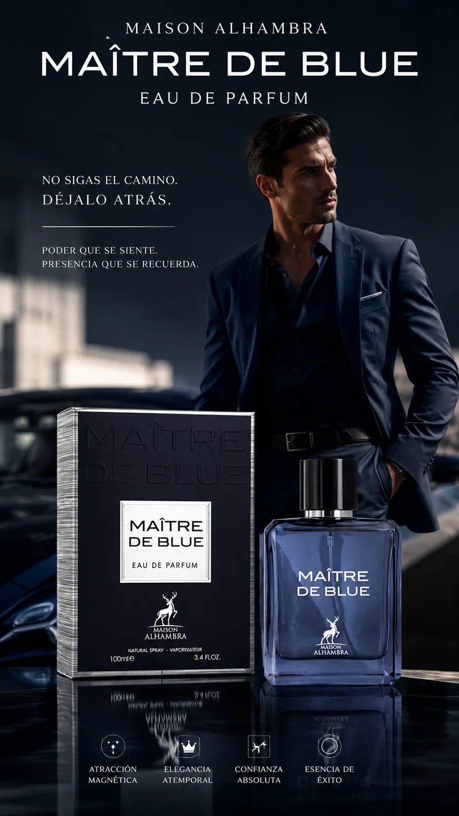 Perfume Maison Alhambra Maître De Blue Eau de Parfum 100ml Original