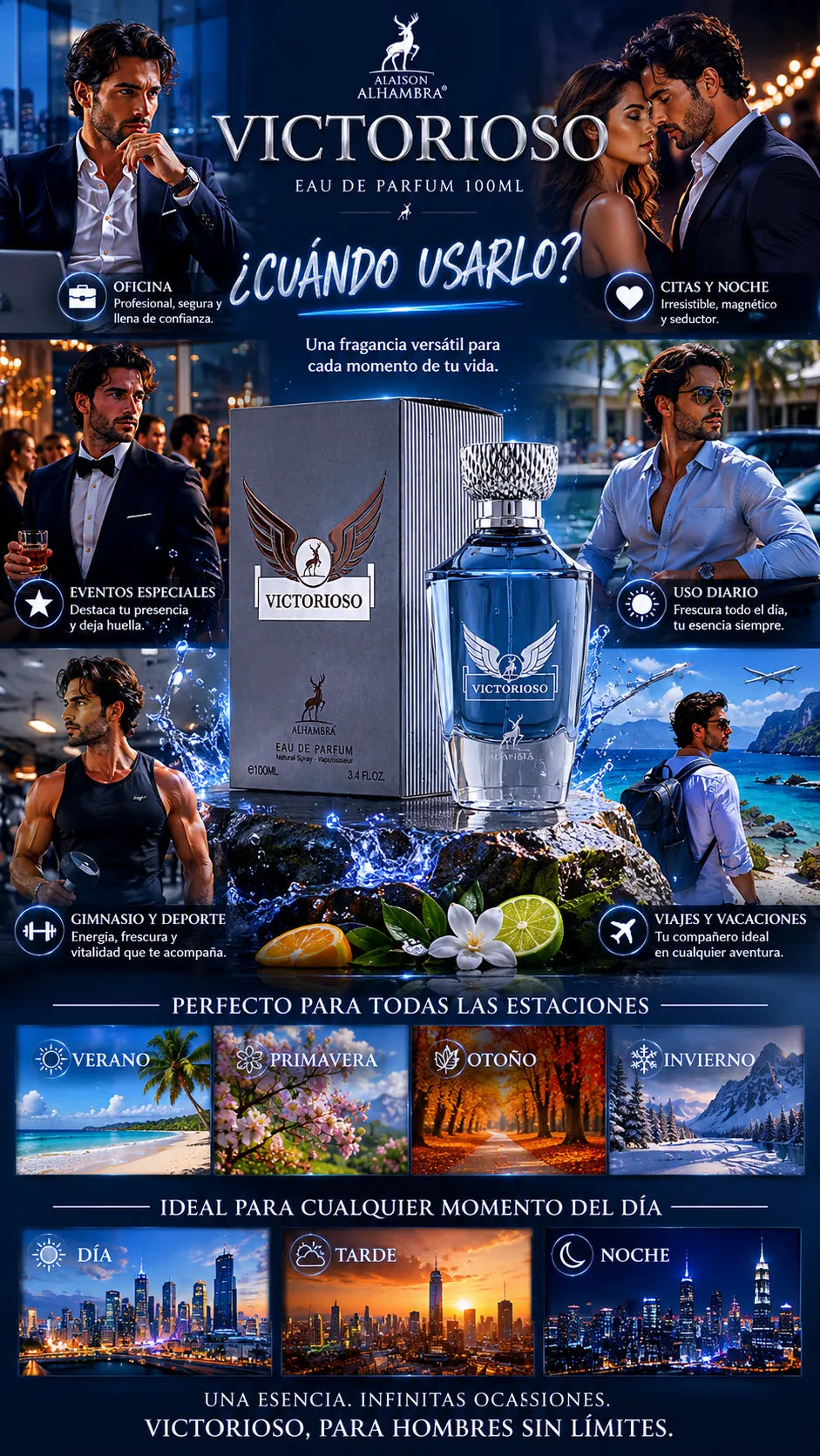 Perfume Maison Alhambra Victorioso Eau de Parfum 100ml Original