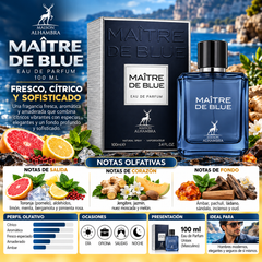 Maison Alhambra Maître De Blue Eau de Parfum 100ml Original - Elegancia Masculina