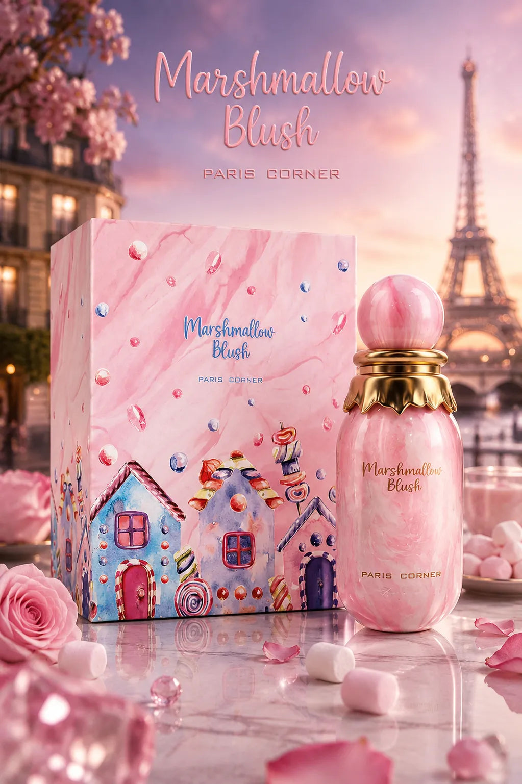 Perfume Paris Corner Marshmallow Blush original 100ml mujer envío rápido Colombia
