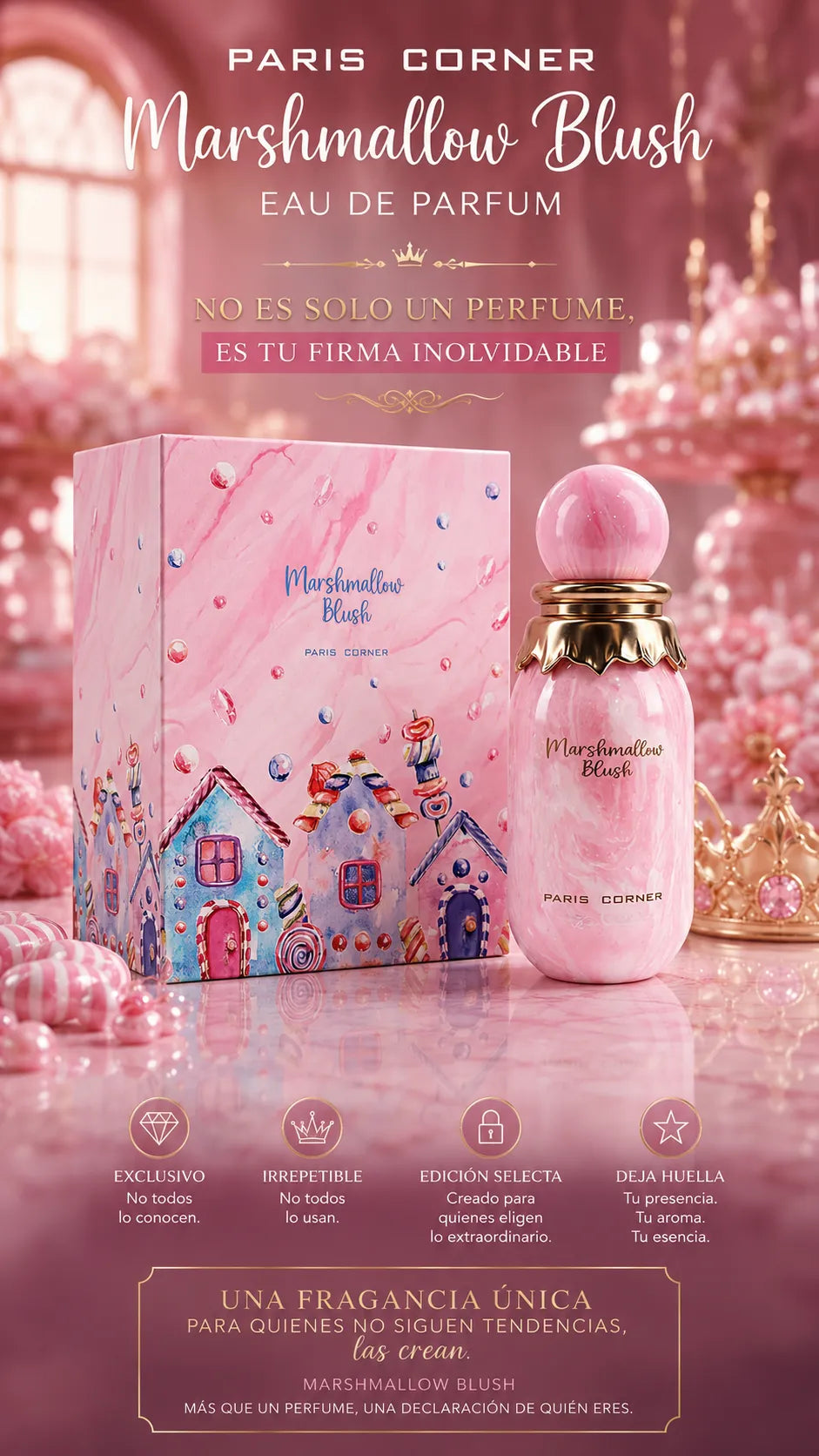 Perfume Paris Corner Marshmallow Blush Eau de Parfum 100ml Original