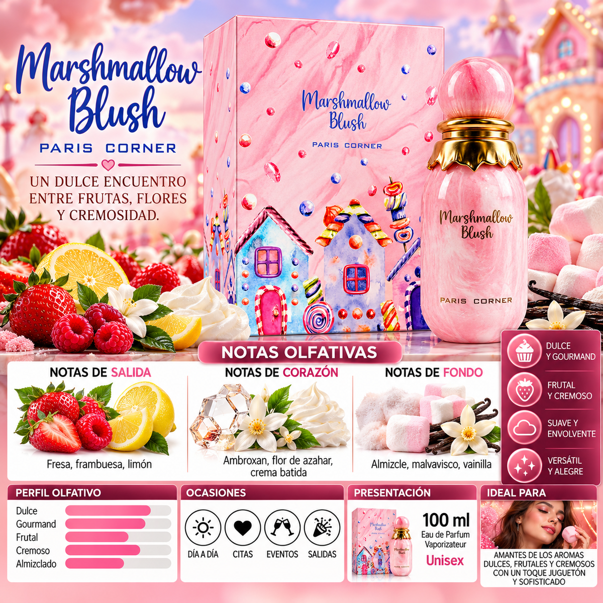 Paris Corner Marshmallow Blush Eau de Parfum 100ml Original — imagen 2
