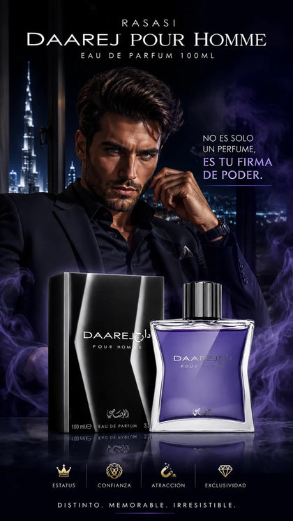 Perfume Rasasi Daarej Pour Homme Eau de Parfum 100ml Original