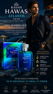 Perfume Rasasi Hawas Atlantis For Him Eau de Parfum 100ml Original