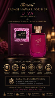 Perfume Rasasi Hawas For Her Diva Eau de Parfum 100ml Original