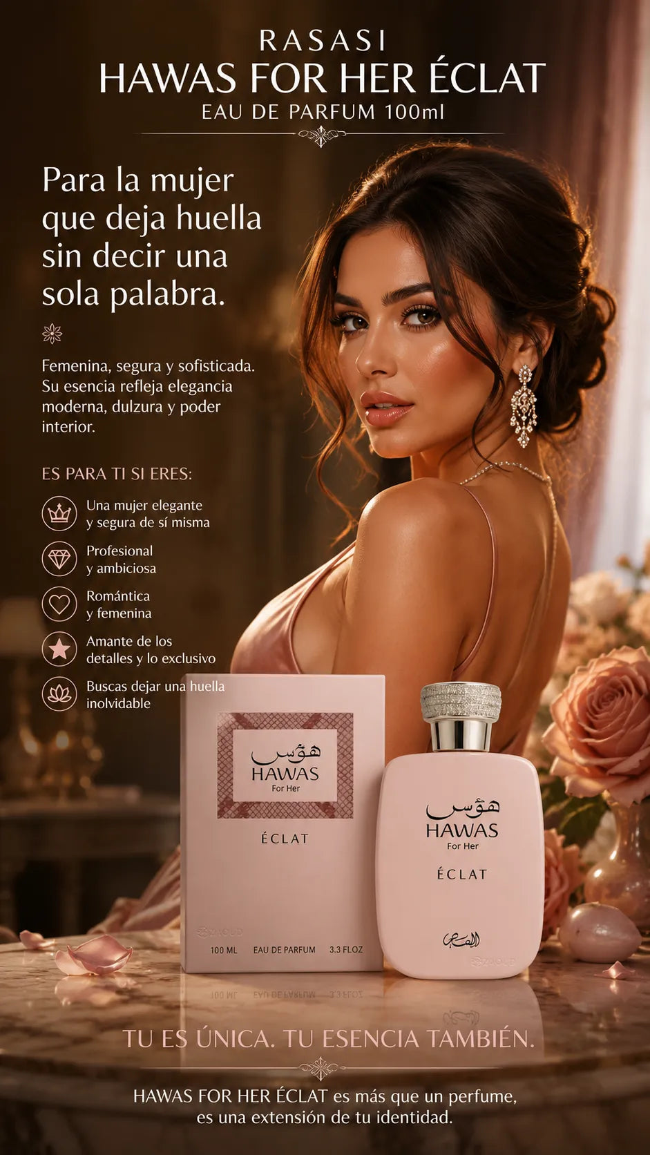 Perfume Rasasi Hawas For Her Éclat Eau de Parfum 100ml Original