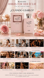 Perfume Rasasi Hawas For Her Éclat Eau de Parfum 100ml Original