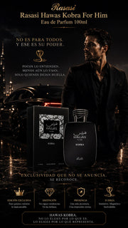 Perfume Rasasi Hawas Kobra For Him Eau de Parfum 100ml Original