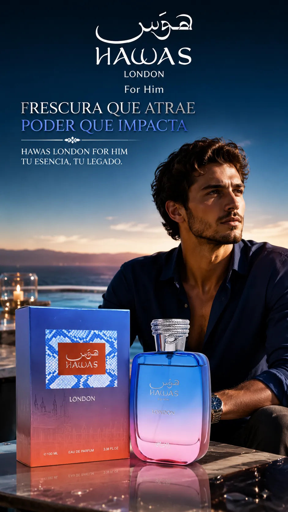 Perfume Rasasi Hawas London For Him Eau de Parfum 100ml Original