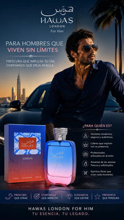 Perfume Rasasi Hawas London For Him Eau de Parfum 100ml Original