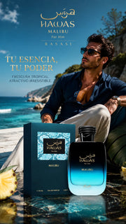 Perfume Rasasi Hawas Malibu For Him Eau de Parfum 100ml Original